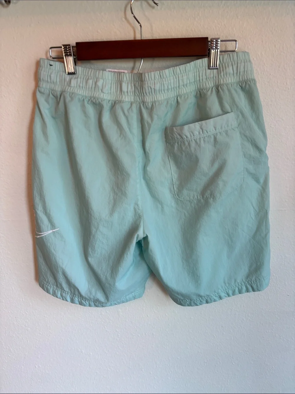 NIKE Sportswear Medium Swim Trunk Nylon Lined Mint Green Mens